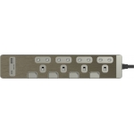 Schneider Electric 施耐德電氣 TSH34ACUSB_3_GH 13A四位安全拖板連獨立開關 連LED指示燈及兩位USB充電插座 30W PD3.0 Type A+C (連3米線)